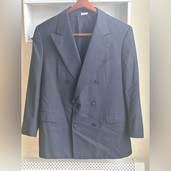 Brioni Handmade in Italy for Bullock & Jones Blue Men’s Sport Blazer Size 42 R